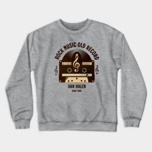 vintage cassette old music record b9 Crewneck Sweatshirt